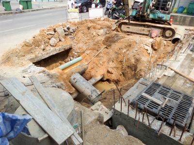 Sewer Line Excavation