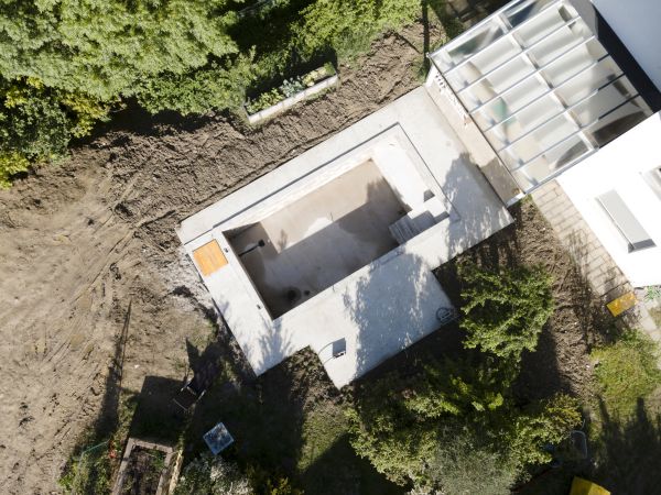Pool Area Grading in Canton