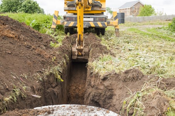 Drainage Trench Installation in Canton