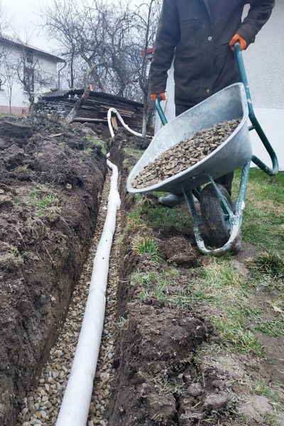 Drain Trenching in Canton
