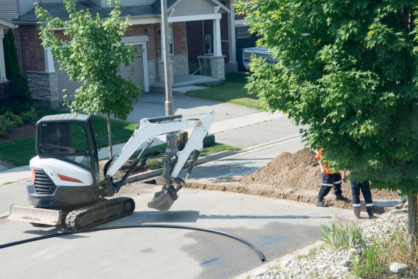 Electrical Line Trenching in Canton