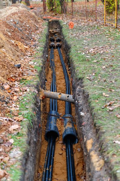 Electrical Line Excavation in Canton